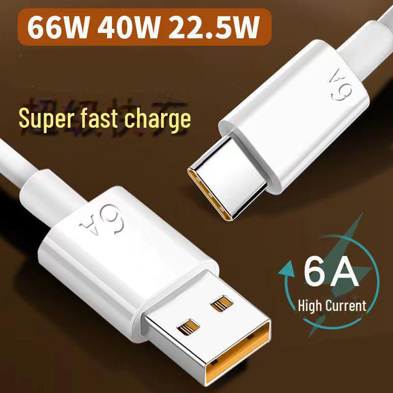 Typ-C Handy-Ladekabel für OPPO, Huawei, Vivo, Xiaomi - 66W Superschnellladung & Datenübertragung.