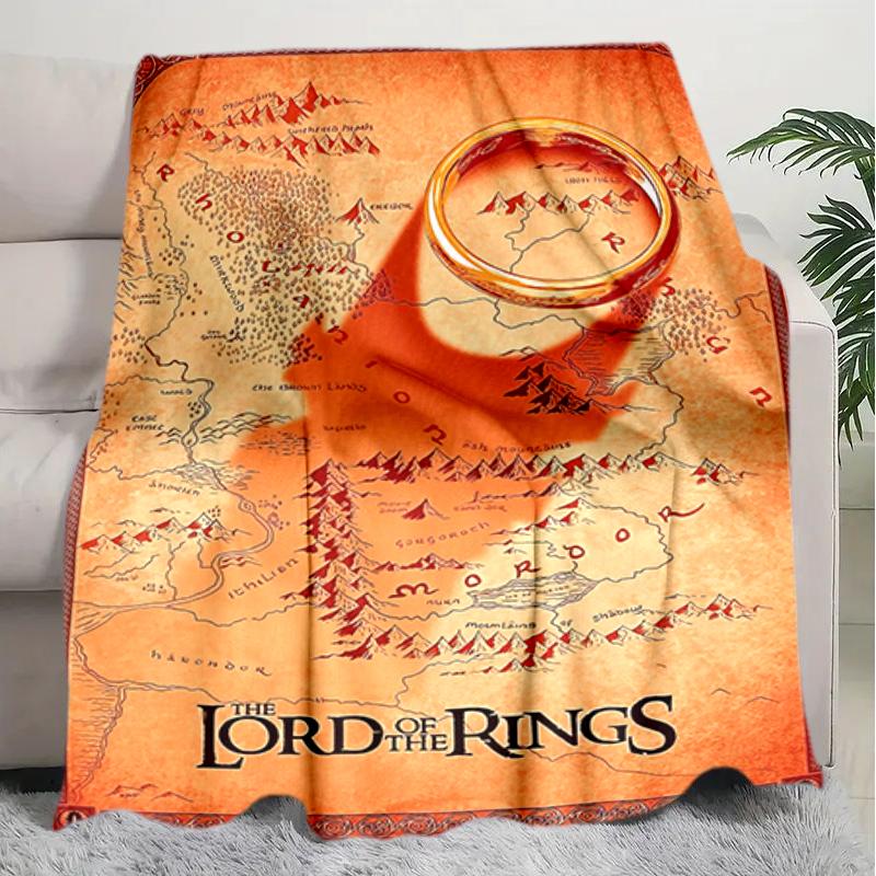 1PC The Lord of the Rings blanket, all-season lightweight home office outdoor nap multifunctional blanket, Christmas gifts