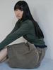 Piiipi Soft Wave Hem Turtleneck (2 Colors) Deep Green