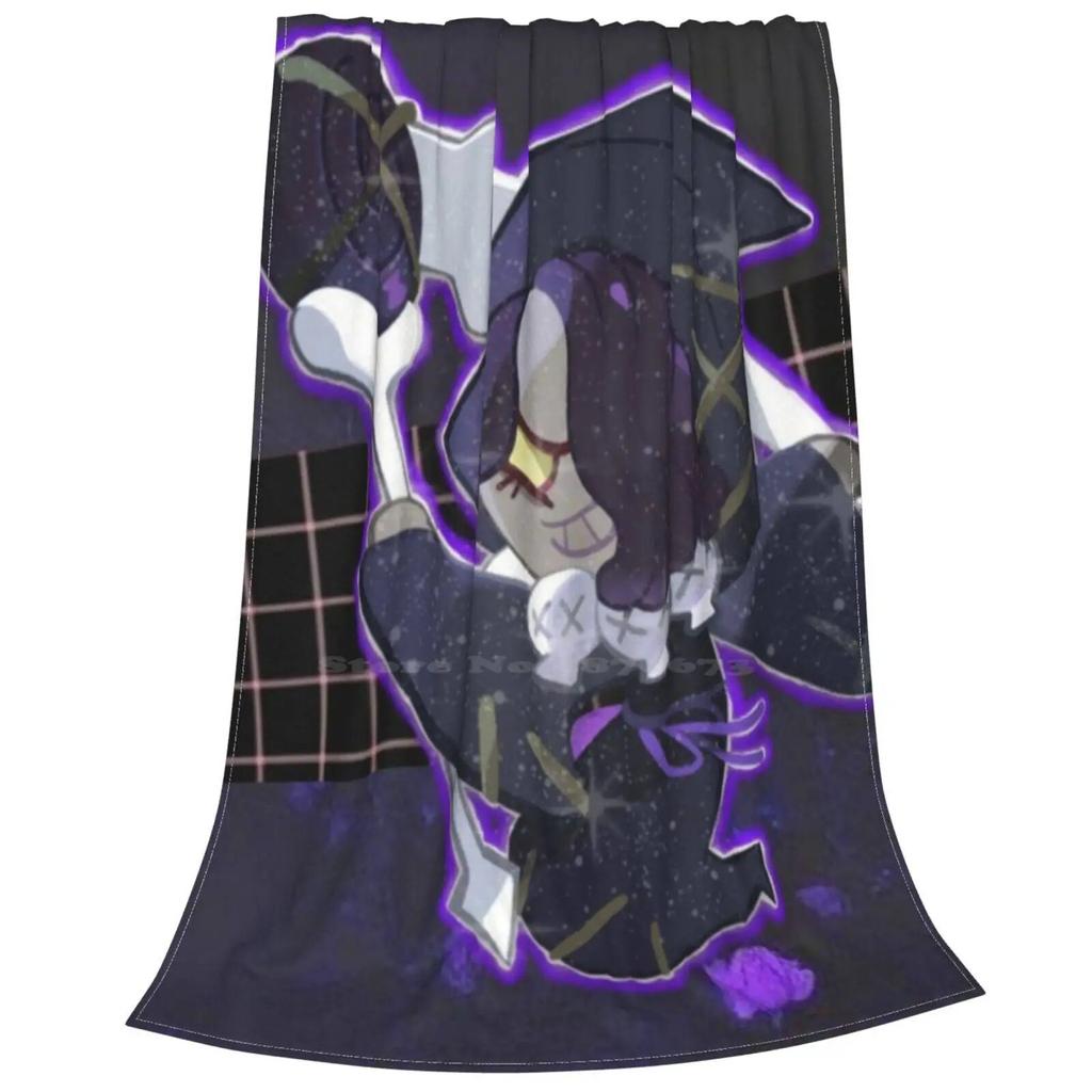 Licorice Cookie Soft Warm Light Thin Blanket Cookie Run