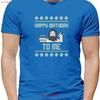 Happy Birthday To Me Mens T Shirt Christmas Xmas Jesus Funny Christ Vintage Washed Homme Top For Everyday Wear Soft Vintage