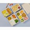 Sujie Degradable 4-Compartment Pulp Lunch Boxes with Lids