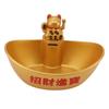 Gold Ingot Solar Energy Lucky Cat Ornament Solar Wealth Welcome Waving Hand Fortune Cat Statue Good