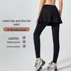 Two-Piece High-Stretch Workout Skirt Shorts for Women - High Waist Yoga Pants for Outdoor Sports