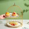 Birdcage Style Double-Layer Afternoon Tea Dessert Stand