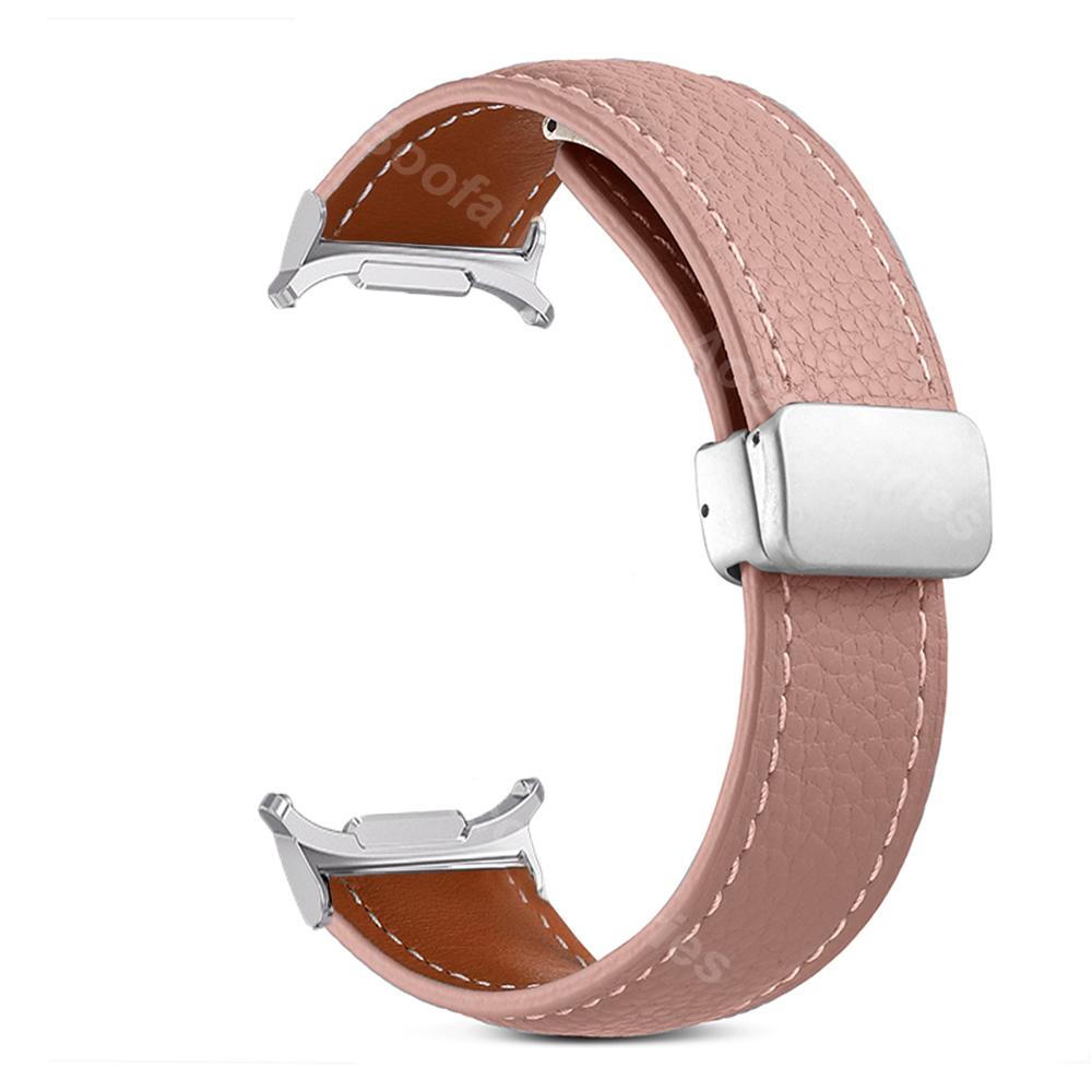 No Gaps Magnetic Strap For Samsung Galaxy Watch Ultra 47mm 2025 Metal Leather Band For Galaxy Watch 47 ULTRA 7 Curved End Correa