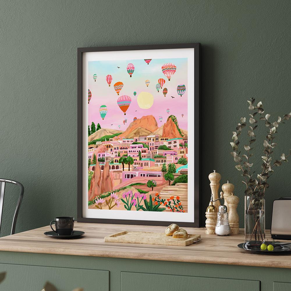 Pink Dubrovnik Osaka Castle Cherry Blossom Japan Wall Art Canvas Painting Nordic Poster And Prints Picture For Living Room Decor