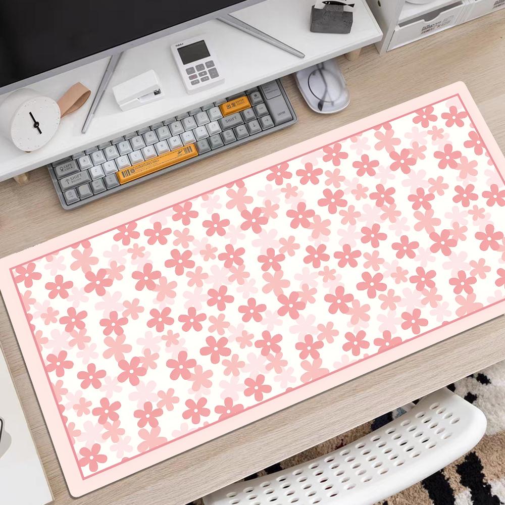 Luxury floral plants Mousepad Rubber XXL Cartoon Anime Gaming Mouse Pad Keyboard Mouse Mats Desk Mat Accessories Mouse Carpet LockEdge 300x600x2mm