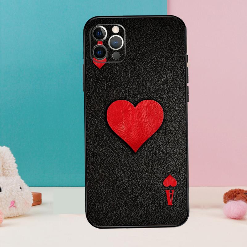 Ace of Spades Phone Case For iPhone 17 Air 16 15 14 13 11 12 Pro Max 12 13 mini 15 16 Plus 16e Cover Coque