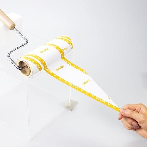 Azuma Industries Rakurun Ruban Adhésif Fort avec Lignes de Tournage, 3 Rouleaux, 90 Enroulements, Ruban de Rechange, Lignes Jaunes pour Tournage Facile, Taille Universelle pour Voiture