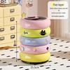 Grey Nizi Donut Storage Waste Bin