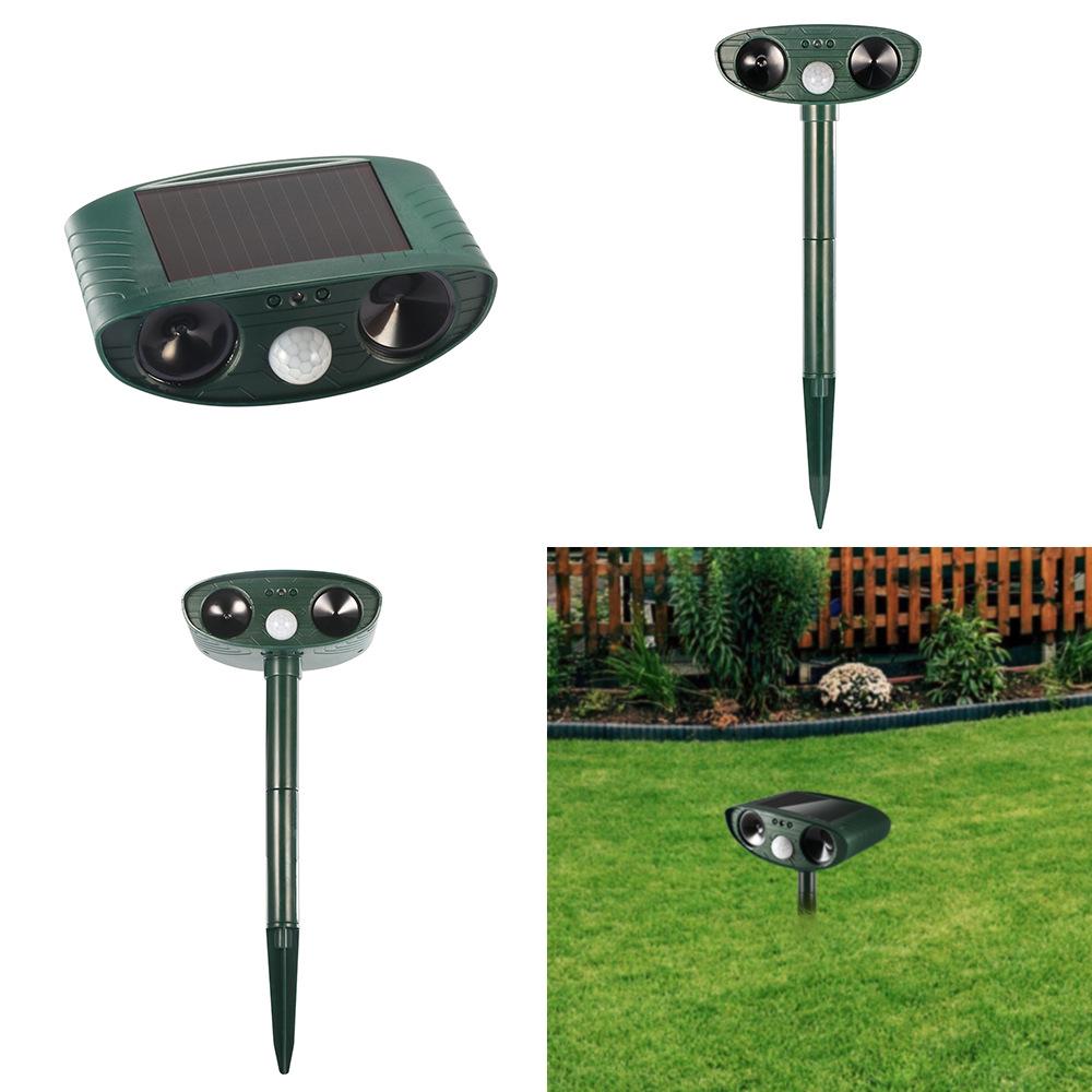 Ultrasonic Solar Animal & Insect Repeller with Infrared Sensing
