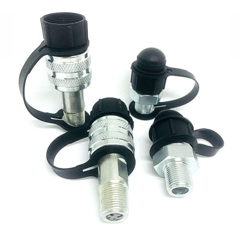 Carbon Steel Hydraulic Coupling with Zg3/8 External Thread Straight Through Configuration for High Pressure Oil Pipeline Use