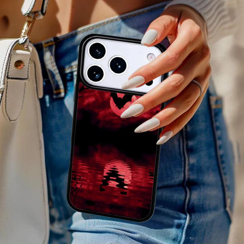 Twilight Bat Halloween Phone Case For iPhone 17 Air 14 15 13 12 Max Cover For Apple 16e 11 Pro Max Plus Coque
