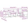 Outdoor Sofa Set with Cushions 5 pcs Natural and Cream