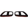 Car Tail Exhaust Pipe Outlet Muffler Pipe Cover Decorative Tail Throat Frame For BMW 5 Series 6 Series GT G30 G38 2018-