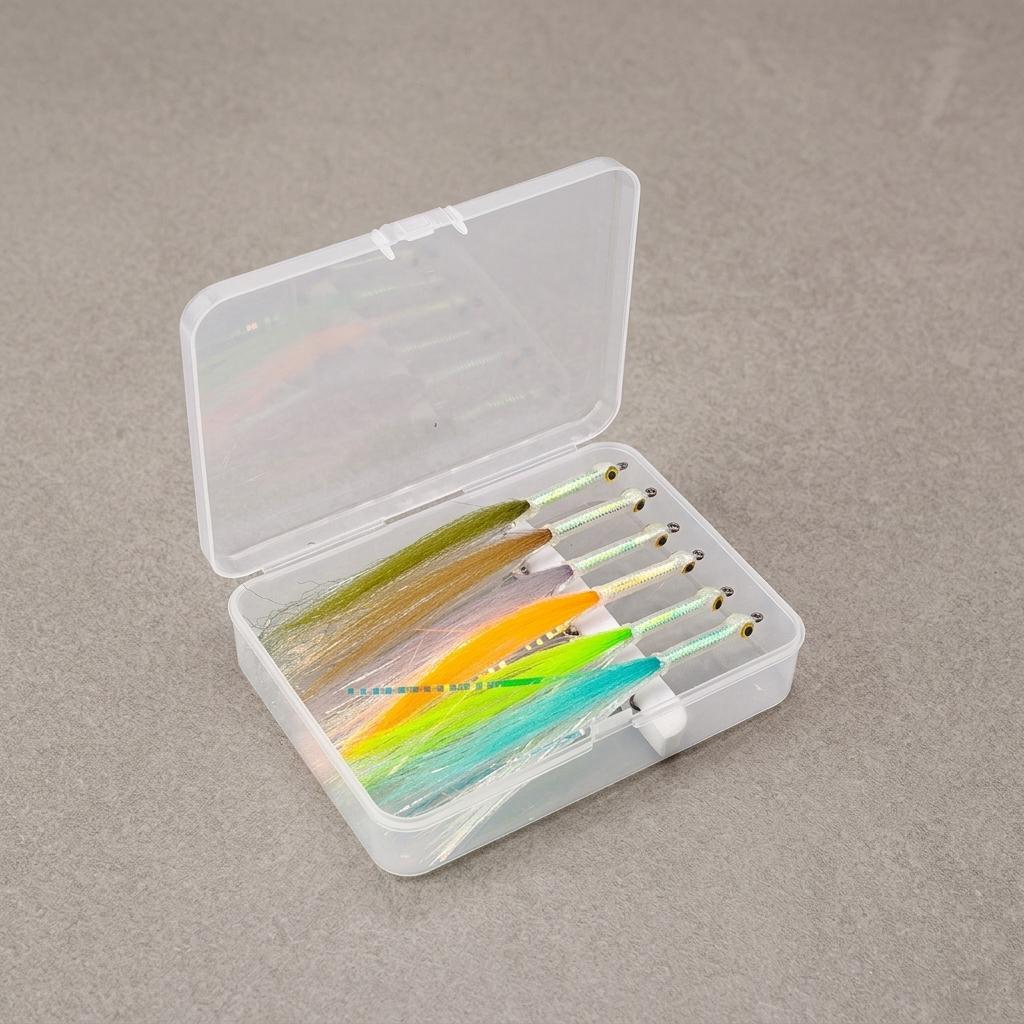 Fly Fishing Lure Baitfish Streamer with Weave Tube and Ribbon Design for Trout Bass