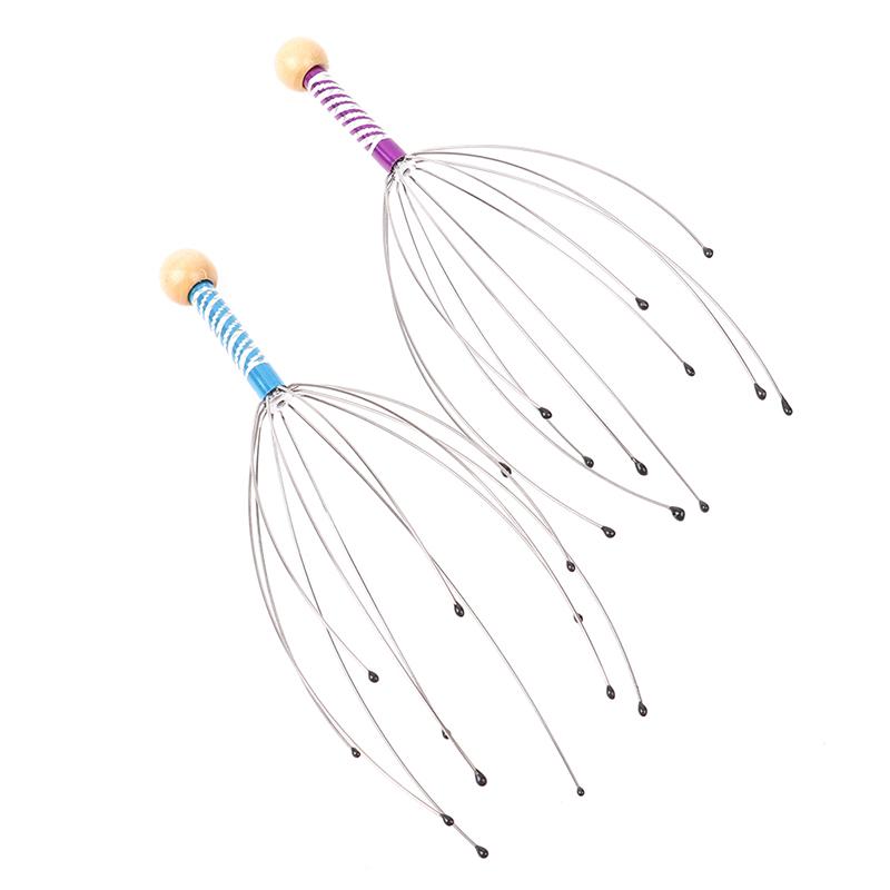 1Pcs Head Massager Scratcher Scalp Neck Release Relax Stress Massage Octopus