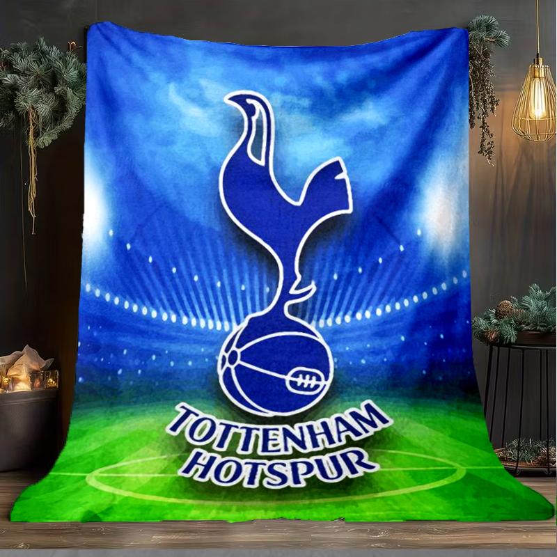 1 Stück Tottenham Hotspur F.C Design Gedruckte Weiche Flanelldecke Überwurf für Schlafzimmer Wohnzimmer Sofa Camping Reise Fan Geschenke Weihnachtsgeschenke