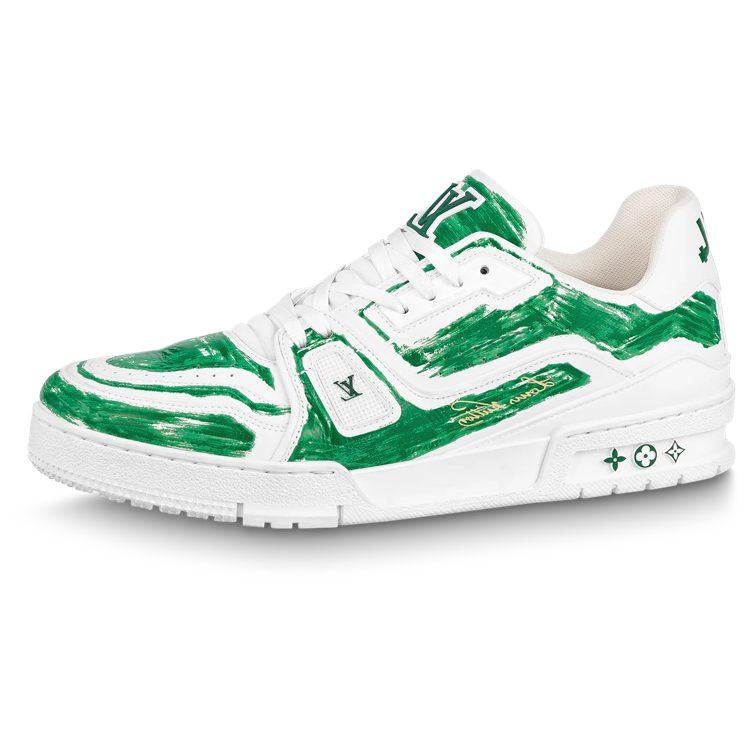 Louis Vuitton Lv Trainer Sneakers 'White And Colored In Green' 1ABLX1