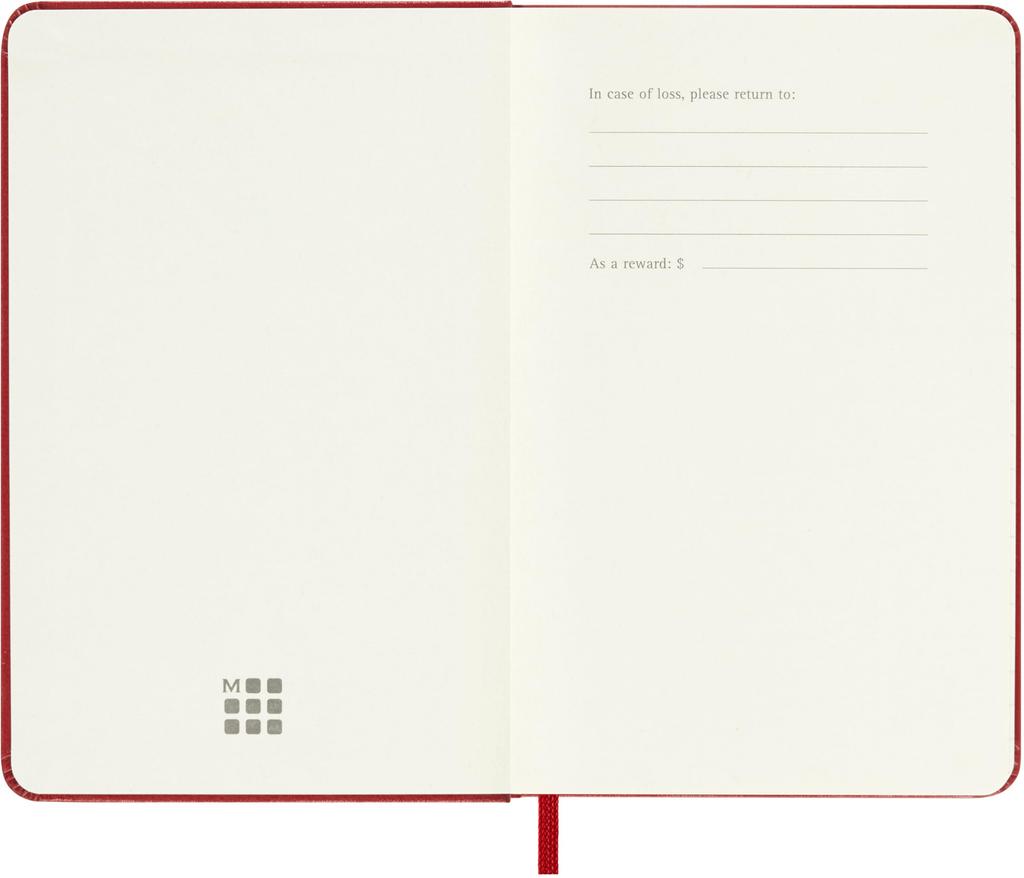 Moleskine 2026 January Weekly Pocket Size x Scarlet DHF212WN2Y26 Planner, Start, 12-Month Diary, (9cm 14cm), Hardcover, Red,