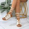 Fashion Women's Fashion Trends Anti-Slip Sandals 2025 Classic Wearing Comfortable Feet Naked Strap Roman Women's Shoes Zapatos De Mujer