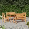 5 Piece Garden Dining Set Solid Teak Wood