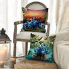 R-Rio A-Adventure Pillow Case Home Dorm Chair Back Short Plush Double-Sided Printing Office Nap Time Cushion Cover