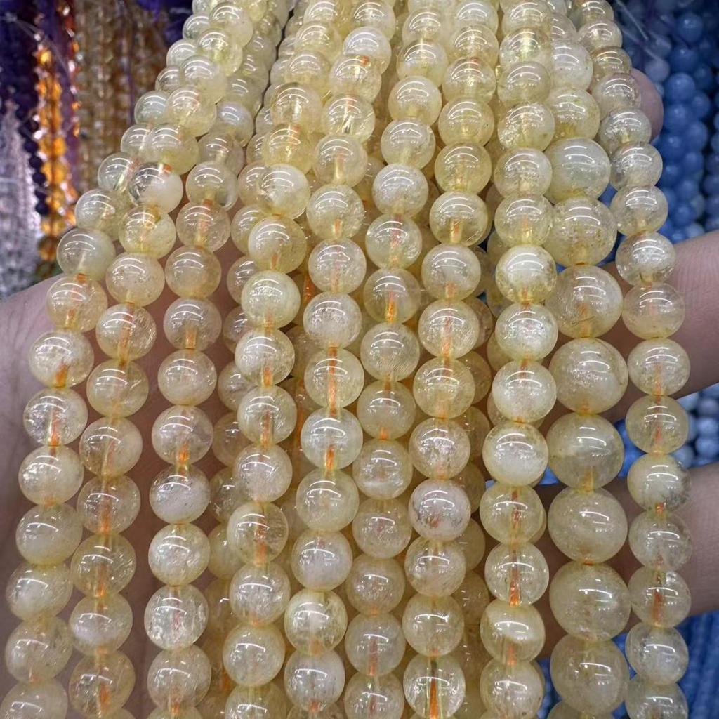 Natürliche goldene Rutilquarz-Kugeln lose für die DIY-Schmuckherstellung