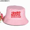 Naughty By Nature Bøttehatter Sommer pop harajuku Kvinner Menn Morsom fiskehatt Utendørs solskjermingshette fiske Solkrem Strandhatt