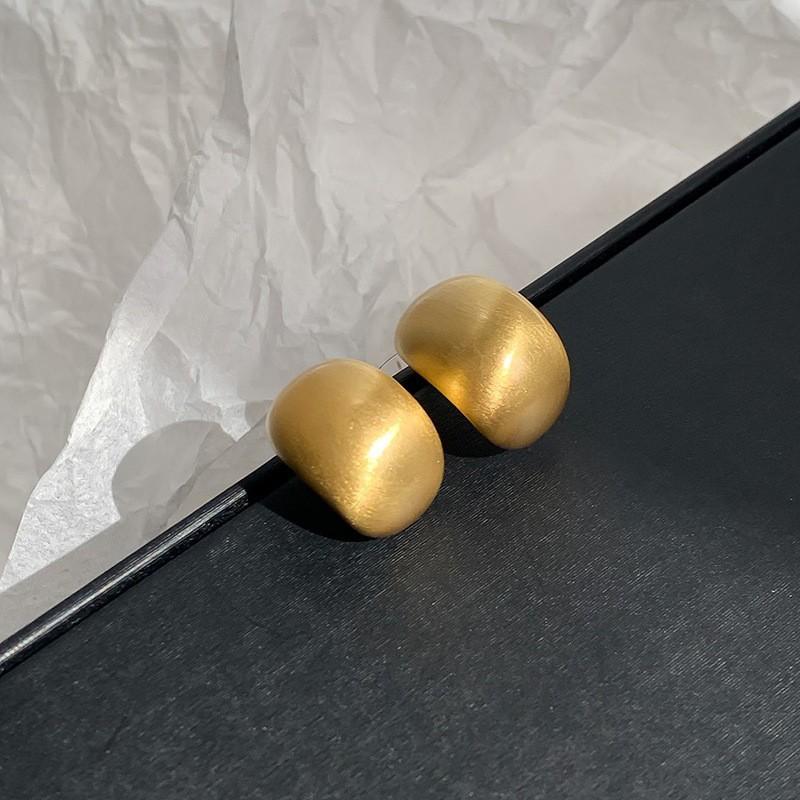 Metal smooth geometric earrings casual simple versatile earrings earrings women