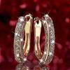 1 Pair Earrings Charm Attractive Ring Shape Dainty Huggie Earrings for Women