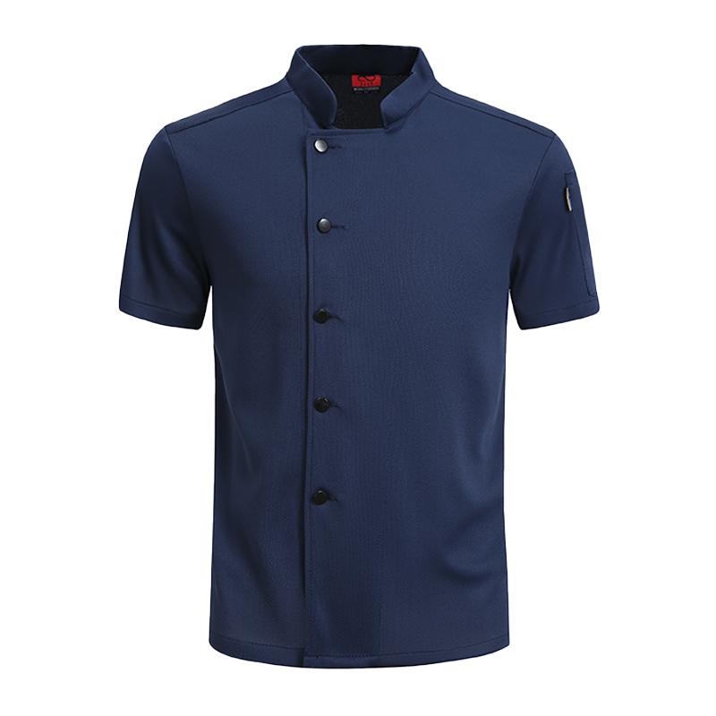 Keuken Werkshirt Heren en Dames Korte Mouwen Kok Jacket Voedingsdienst Kook Uniform Ademend Restaurant Outfit