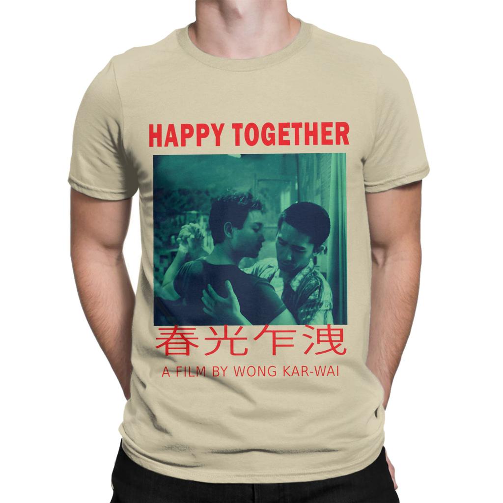 Camiseta Unisex de Película de Wong Kar Wai Camiseta Divertida Manga Corta Cuello Redondo Camisetas Algodón Puro Tops Gráficos
