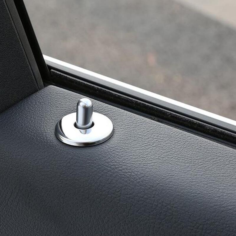 For Cadillac XT5 2016 2017 2018      Car Door Lock Latches Striker Cover Trim Auto Key Keys Accessories