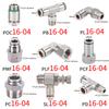 SUS 304 Edelstahl Pneumatikschlauchfitting PC PCF PL PE PU 8mm Vollmetall Schnellverschluss Rohrverbinder Gelenk 1/2 1/8 1/4 3/8 Motordichtungen 6