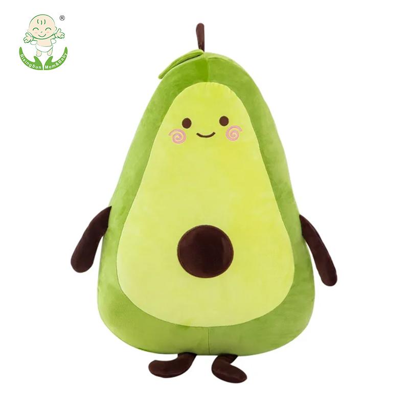 High Quality Fruit Stuffed Plush Toys Pillow Green Avocado Plush Toys зелёный