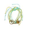 Pulseira da amizade Pulseira de corda trançada Pulseira de casal ajustável Conjunto de joias para festa Presentes