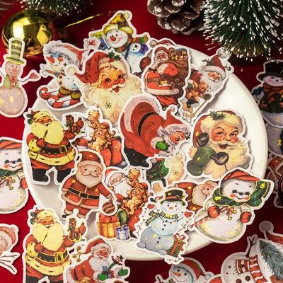 30pcs/lot Kawaii Scrapbook Stickers Christmas Series Diary Planner Decorative Craft Stationery Sticker LXY