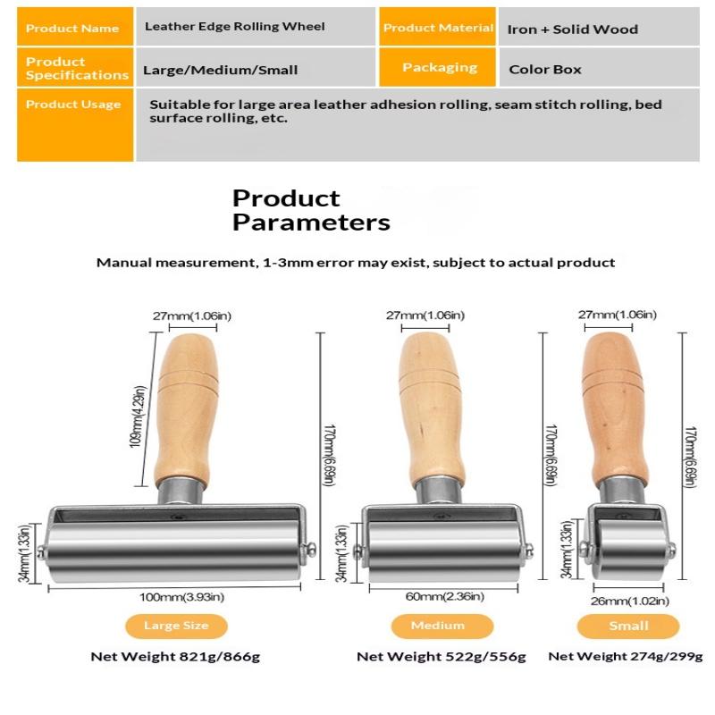Leather Glue Laminating Roller Leather Press Edge Roller Platen Tools For Craft Diy Laminating Tool For Leather Craft