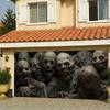 2D banner 1 piece, Halloween giant ghost, garage door decoration, outdoor wall decoration photo, Halloween decoration