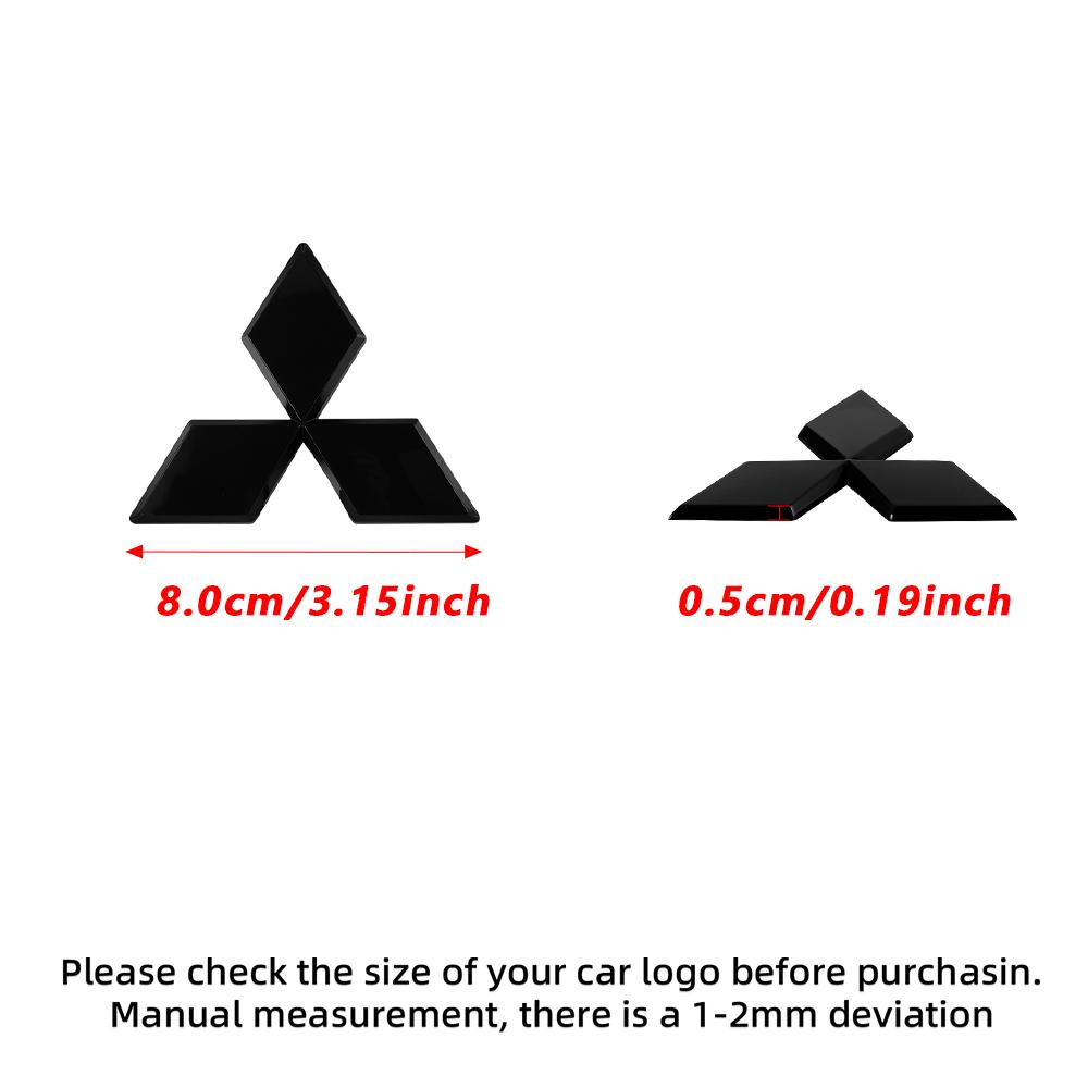 Car Logo Front Rear Stickers Decoration Badge Accessories For Mitsubishi 9 Ralliart ASX L200 Colt Outlander Pajero Lancer Cross
