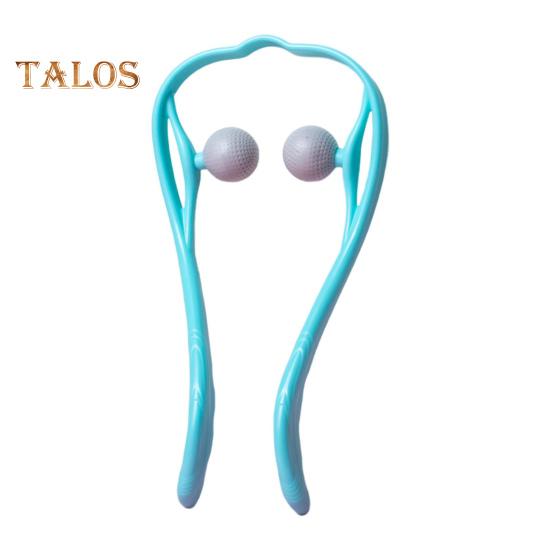 

Массажер для шеи портативный ручной плечевой для домашнего офиса путешествия регулируемые массажные шарики для расслабления мышц и снятия боли неэлектрический синий