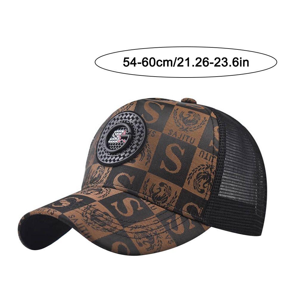Trendy Embroidery S Men Women Mesh Baseball Cap Sunscreen Casual Sun Visor Hats Breathable Washable Hip Hop Hat