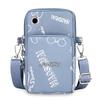 Mini-Crossbody-Handytasche für Damen – Leichter, wasserabweisender Nylonstoff mit Kartenfächern und Münzfach, Verstellbarer Riemen