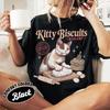 Cat Biscuit Maker Shirt Retro Kitty Kneading TShirt Cat Lover Gift Baking Cat Shirt Designs Kitty Biscuits Bakery Tee