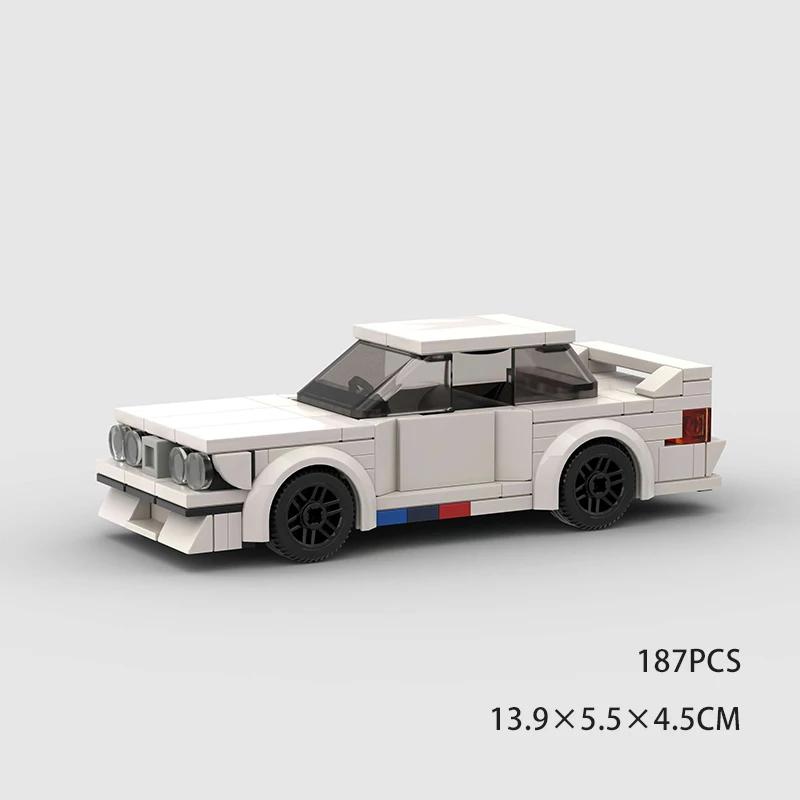 City MOC Speed Rally Sport Racing Vehicle Police Cars Classical Model Building Blocks Super Race Brick Technical Christmas Gift