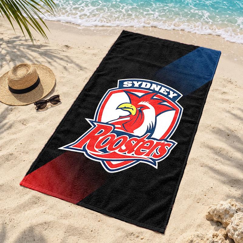 Sydney Roosters Beach Towel Quick Dry Sand Free Lightweight Beach Towels for Travel Swimming Camping