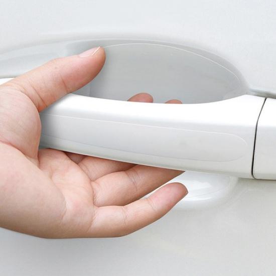 8x Car Door Bowl Handle Anti-scratch Protection Film Clear Sticker Accessories