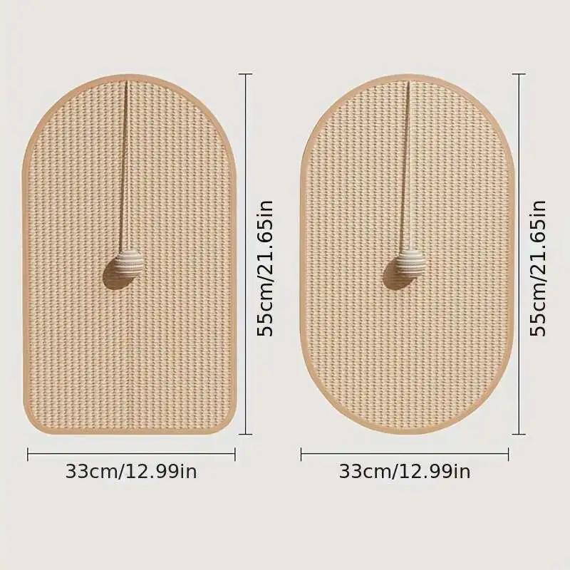 Strapazierfähige Sisal Katzenkratzpads, Katzenwandpads, Sofakrallenschleifpads, Kratzbrett-Wandaufkleber Katzenspielzeug Haustierzubehör